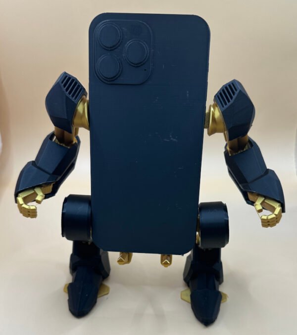 robot phone with holding fake phone