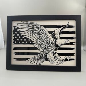 5x7 Framed Eagle on acrylic