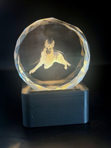 Personalized Crystal - Puck shaped